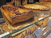 Tartas de frutos secos y manzana